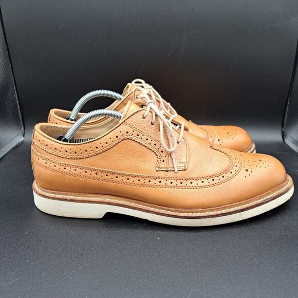 Florsheim Fuel Wingtip Oxford Cognac #15090-257 Lace Up Leather Shoes Men 10.5M - Picture 3 of 16